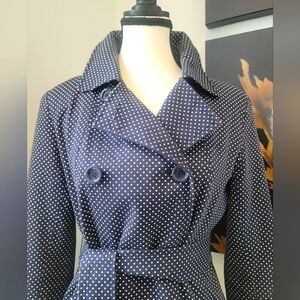 Vintage Tommy Hilfiger Polka Dot Trench Coat